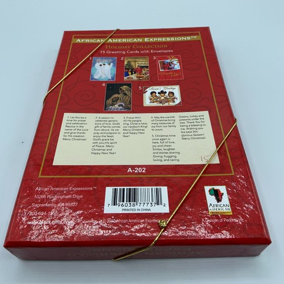 African American Expression Holiday Collection Christmas Cards - Rejoice A-202 - Picture 2 of 3